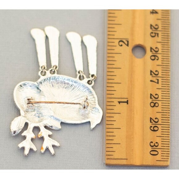 Shaky Christmas reindeer vintage brooch (C5) - Picture 2 of 2